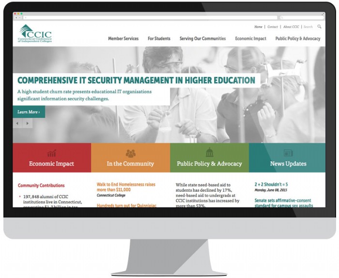 The Connecticut Conference of Independent Colleges Website Gets a Redesign