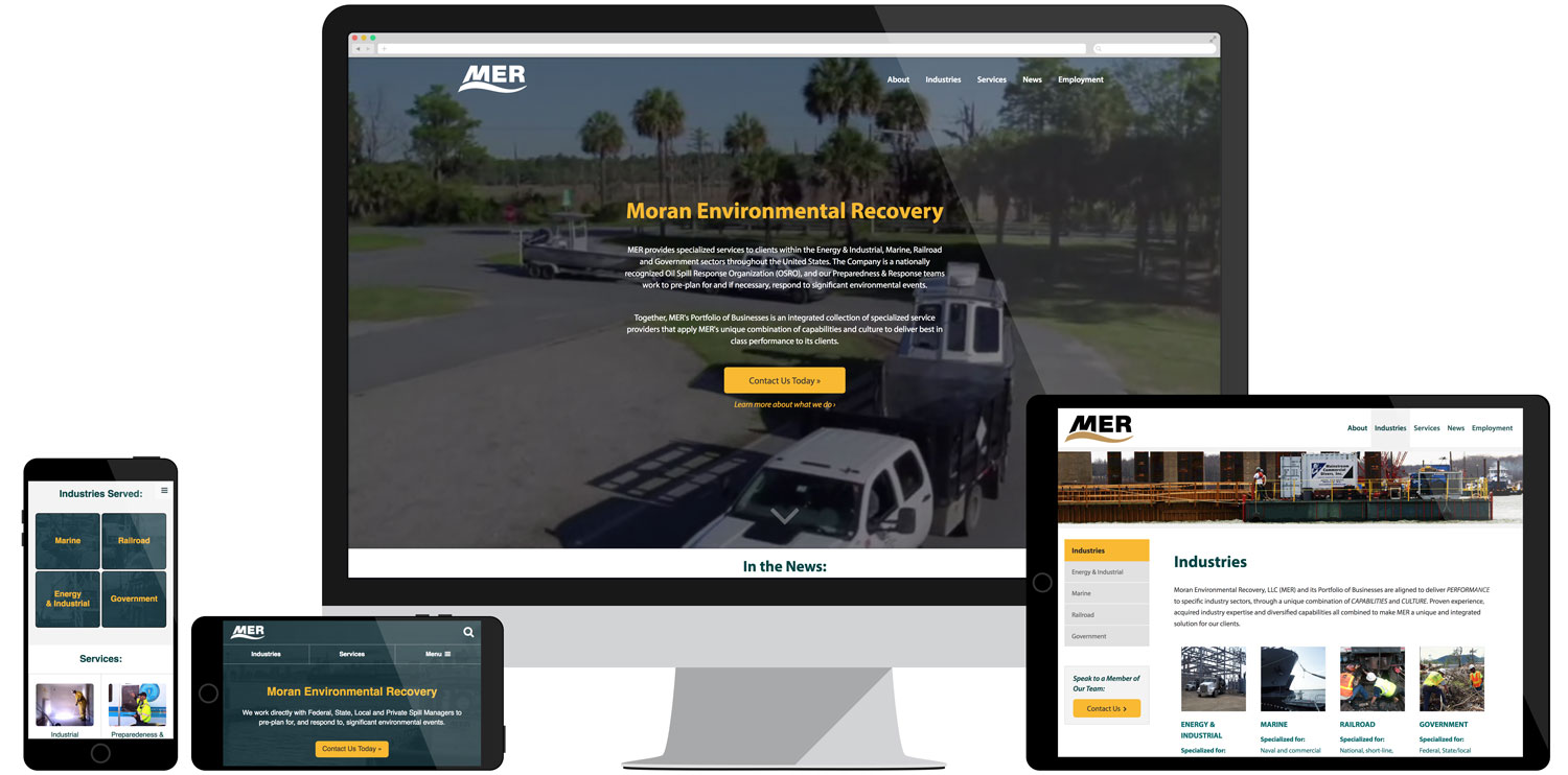 Web design for Moran Environmental