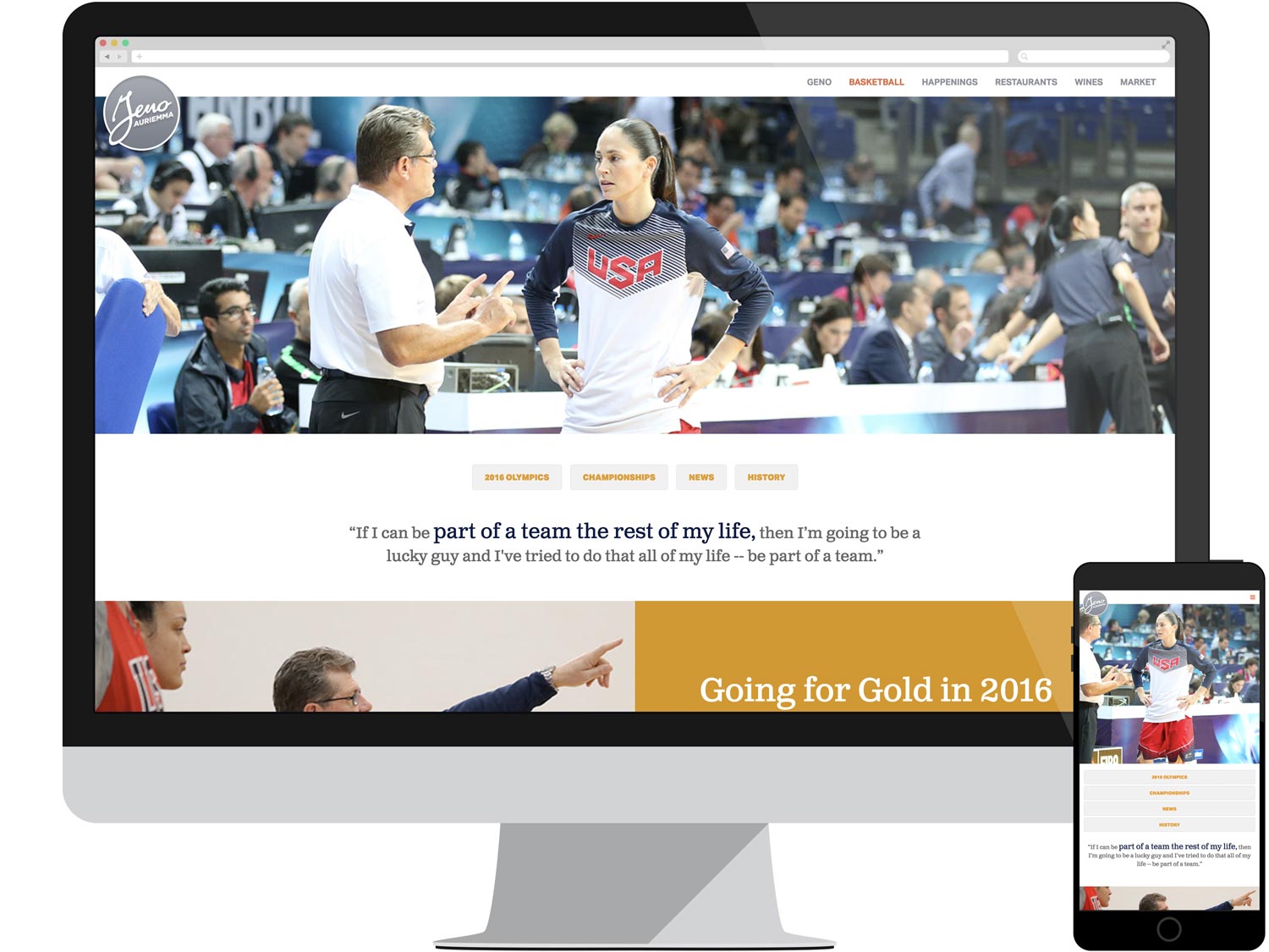 Landing Page - Basketball