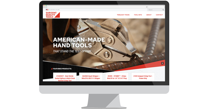 Sargent Tools website screenshot