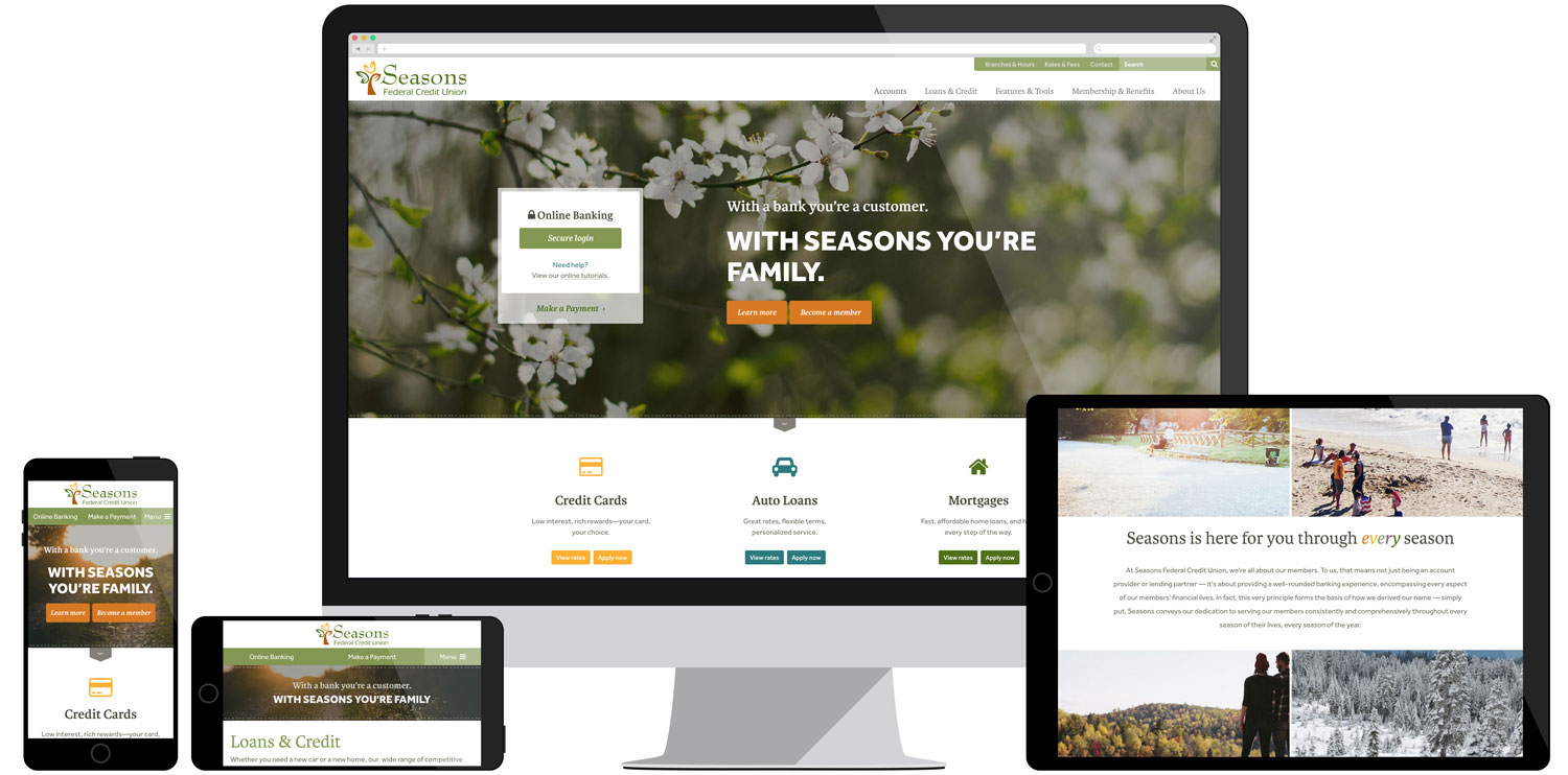 Seasons Federal Credit Union Website