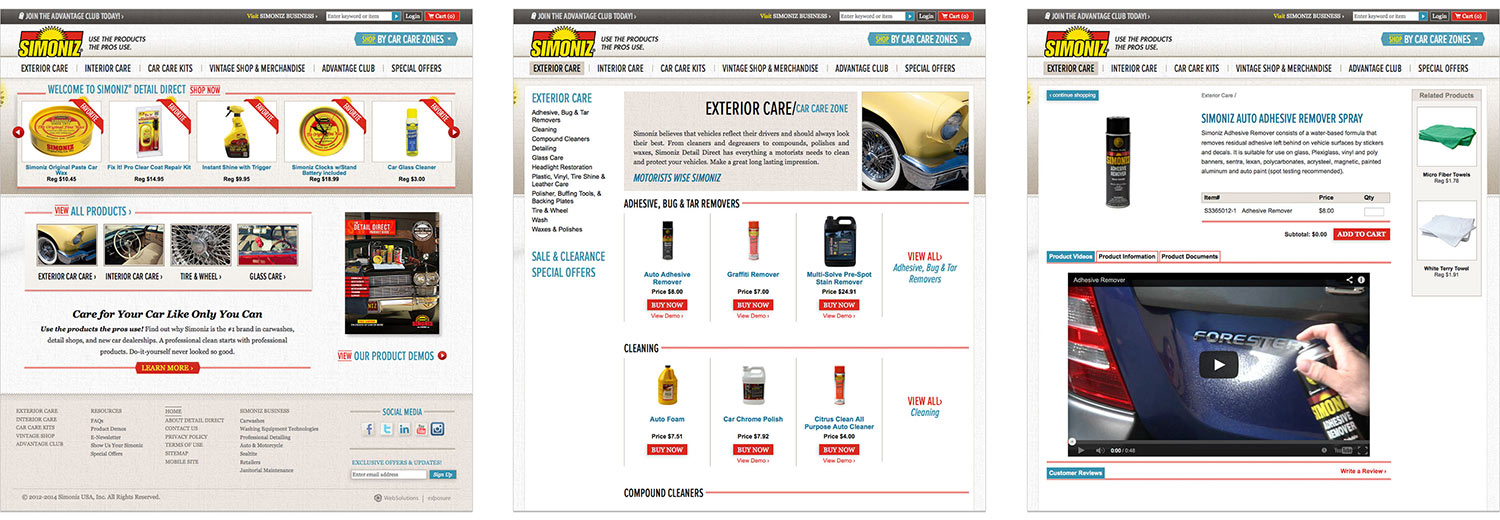 Custom eCommerce for Simoniz