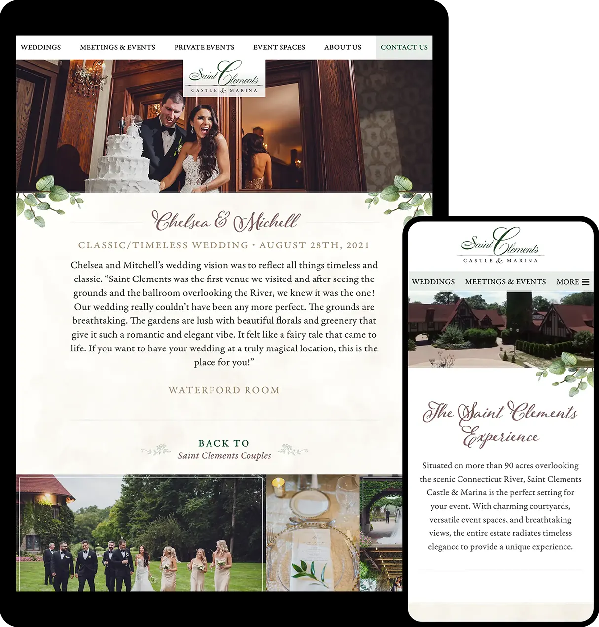 Saint Clements Castle Website Design