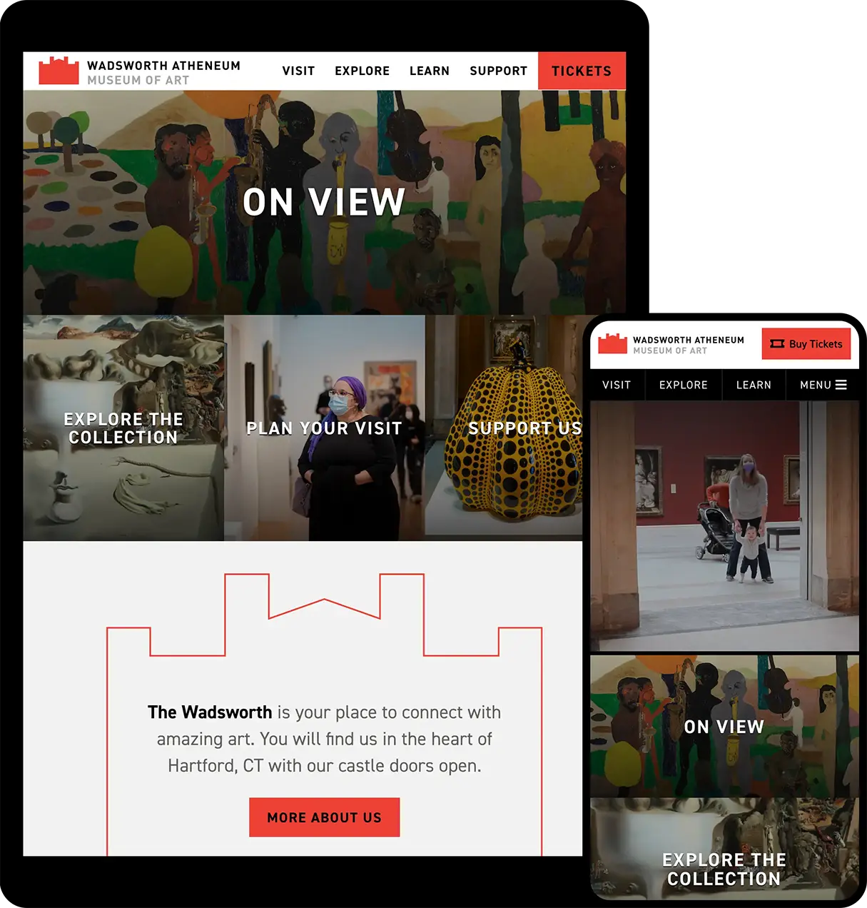 Wadsworth Atheneum Museum of Art Website Design