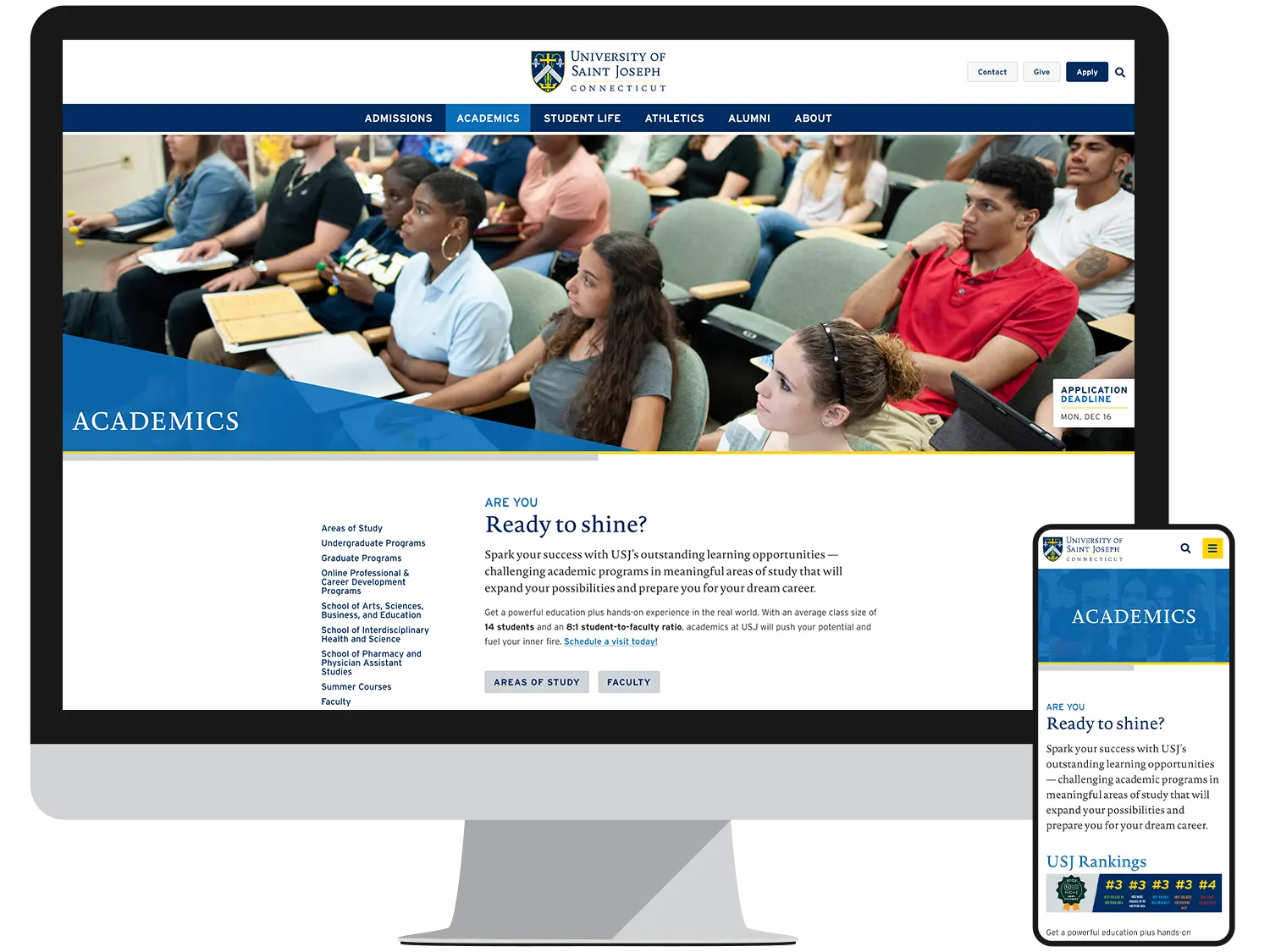 Landing Page - Academics